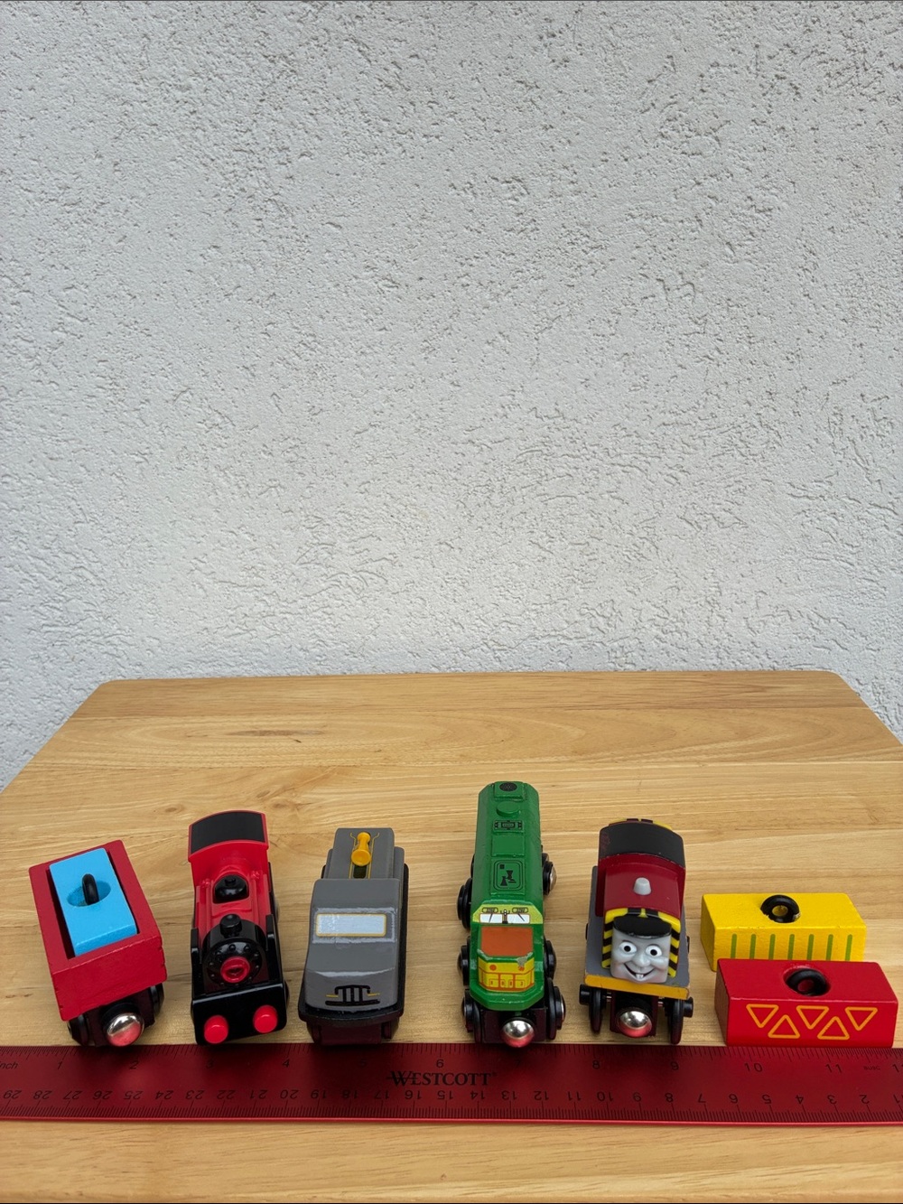 Wooden Train pieces. Lot of 5 from Hape, Thomas, kidKraft & other